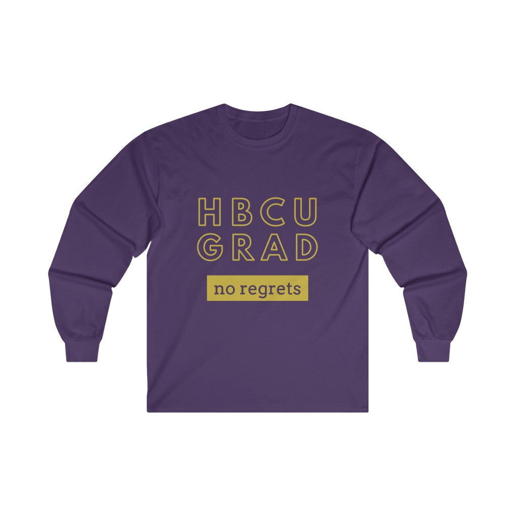 Men's Long Sleeve Tee | Purple & Gold