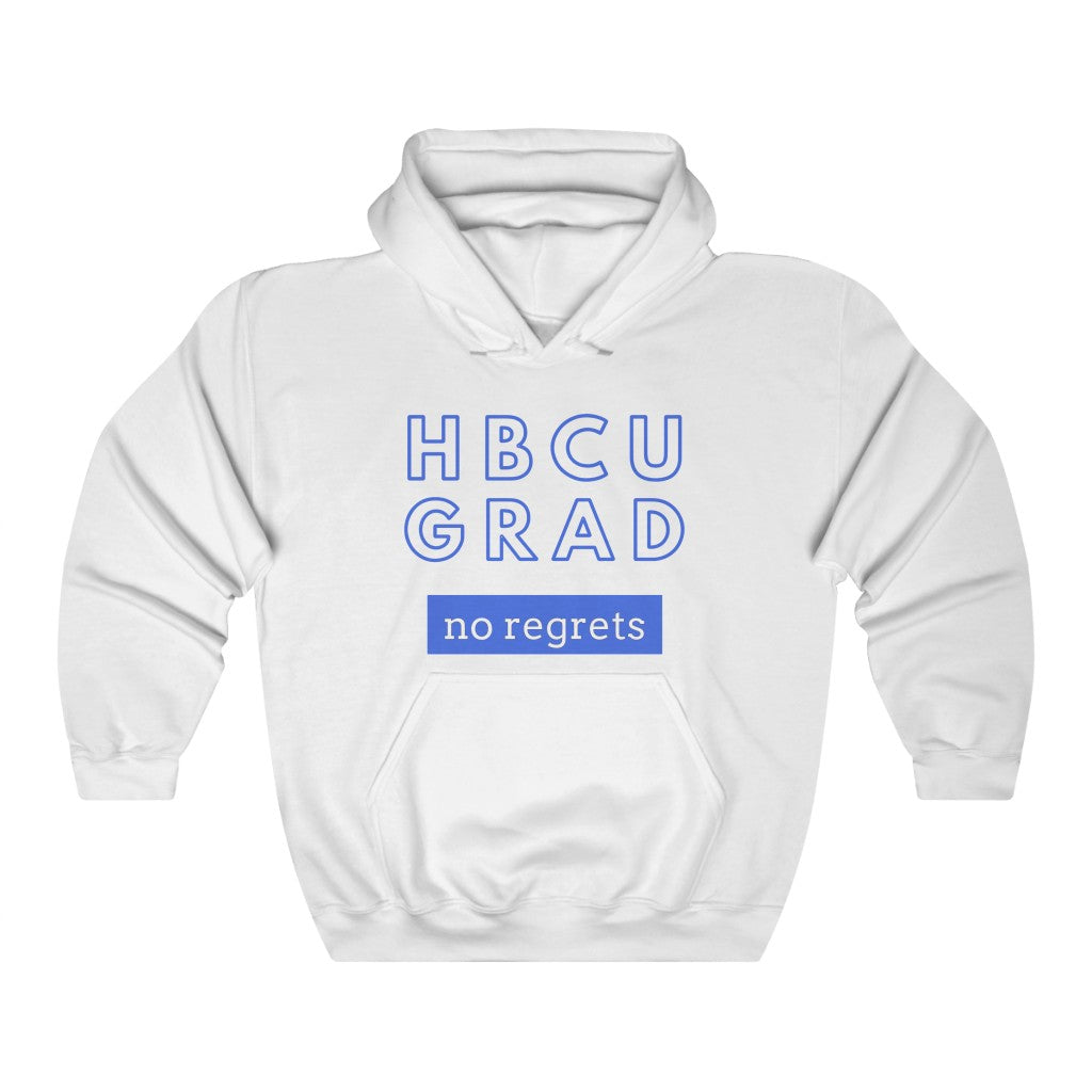 HBCU GRAD 'no regrets'  Unisex Hoodie | Royal Blue