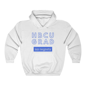 HBCU GRAD 'no regrets'  Unisex Hoodie | Royal Blue