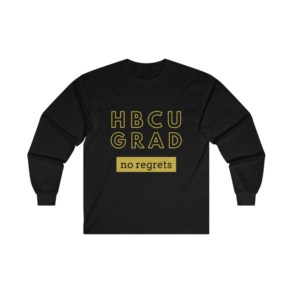 Men's Long Sleeve Tee | Black & Gold