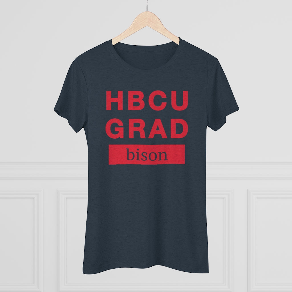 HBCU GRAD 'bison' | Women's Triblend Tee
