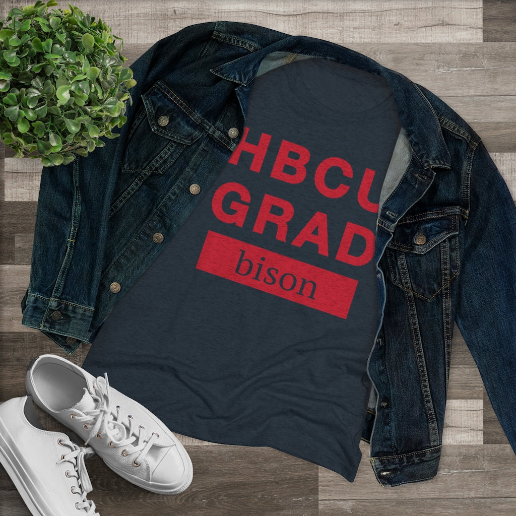 HBCU GRAD 'bison' | Women's Triblend Tee