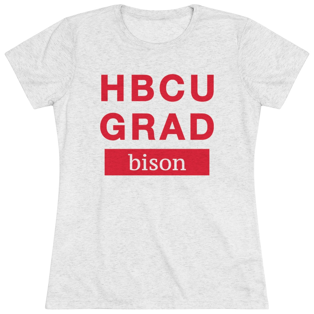 HBCU GRAD 'bison' | Women's Triblend Tee