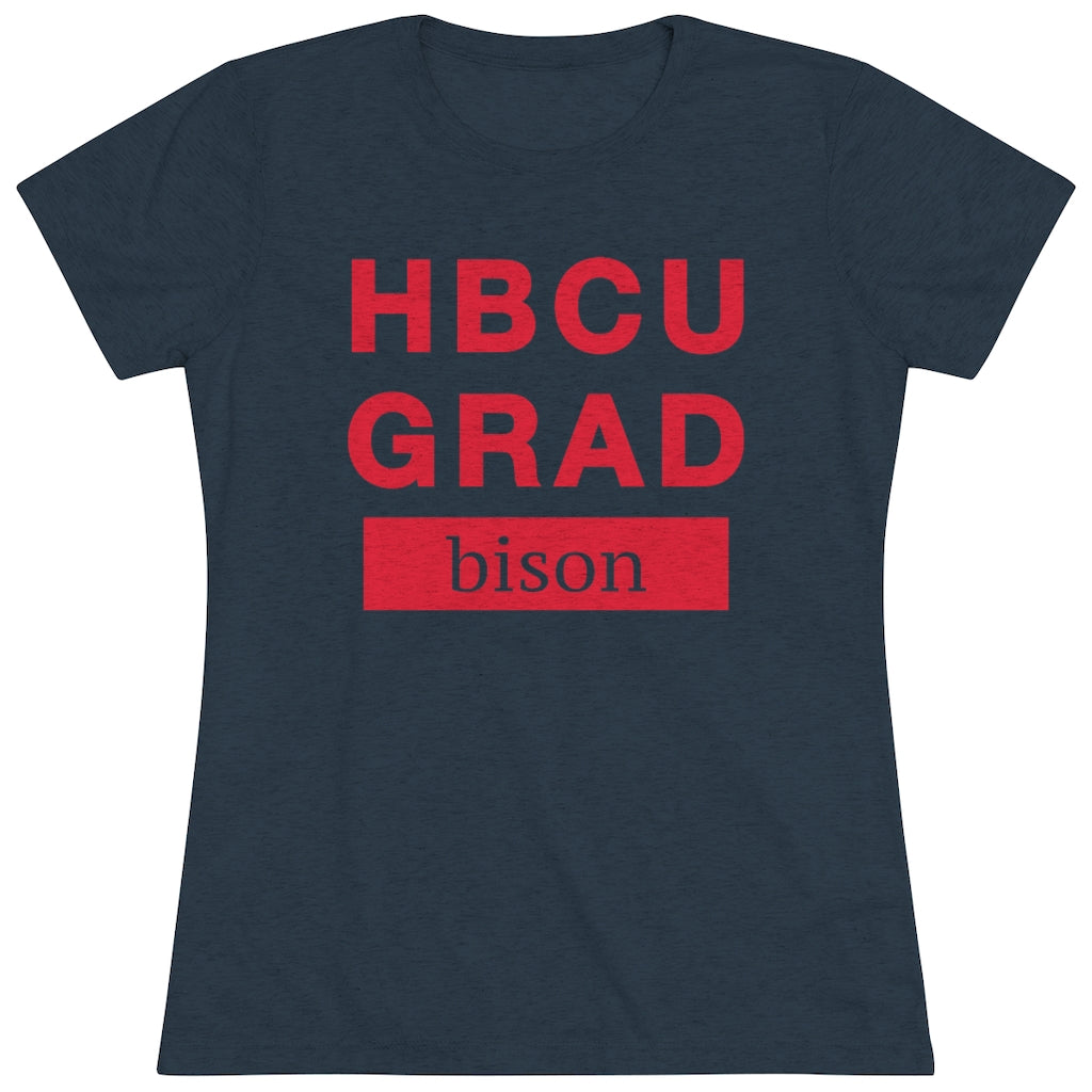 HBCU GRAD 'bison' | Women's Triblend Tee