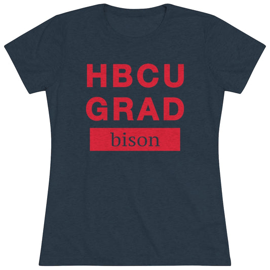 HBCU GRAD 'bison' | Women's Triblend Tee