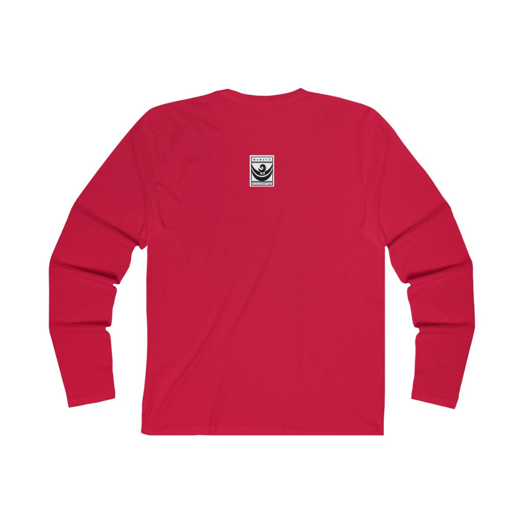 HBCU GRAD 'no regrets' FITTED Long Sleeve T-Shirt