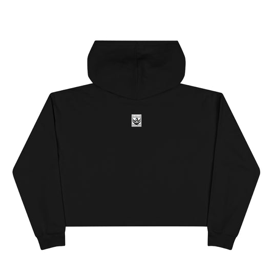 HBCU GRAD 'No Regrets' Crop Hoodie | Crimson & Cream