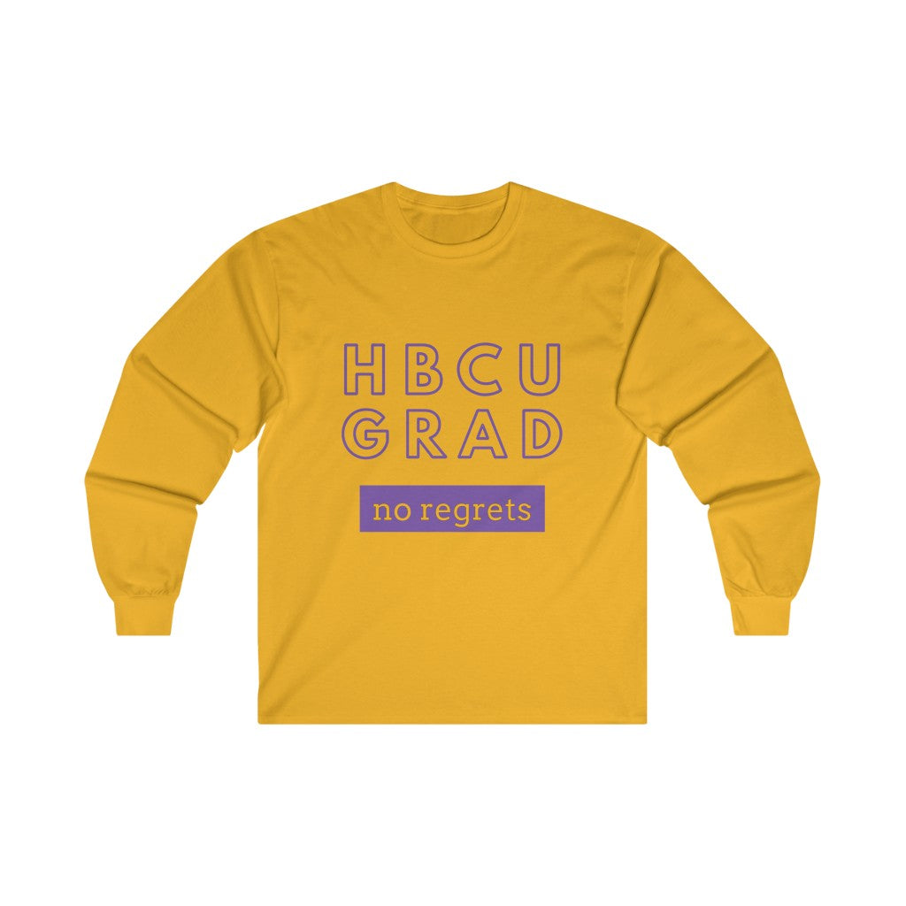 Men's Long Sleeve Tee | Purple & Gold