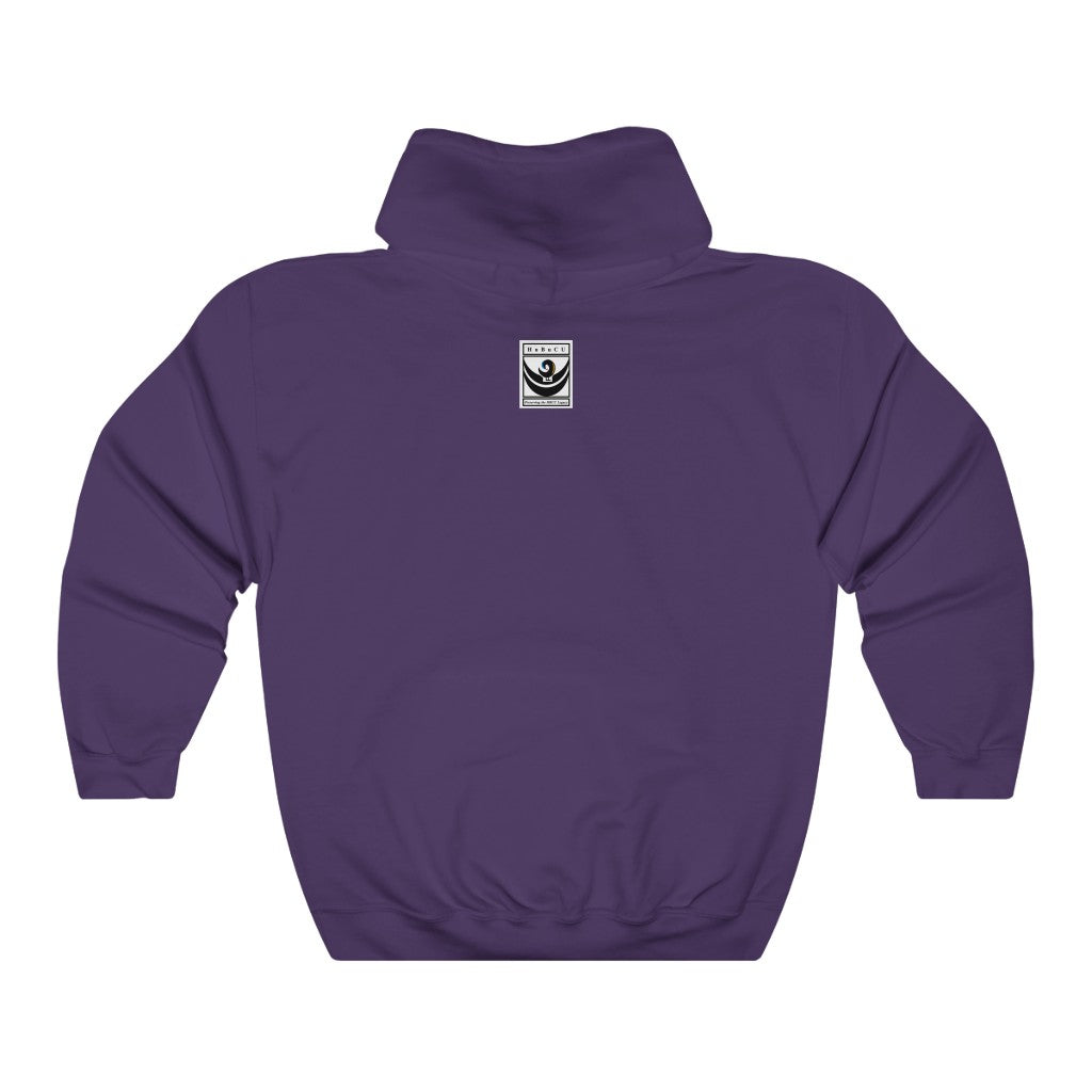 HBCU GRAD 'no regrets' Pullover Hoodie | Purple & Gold