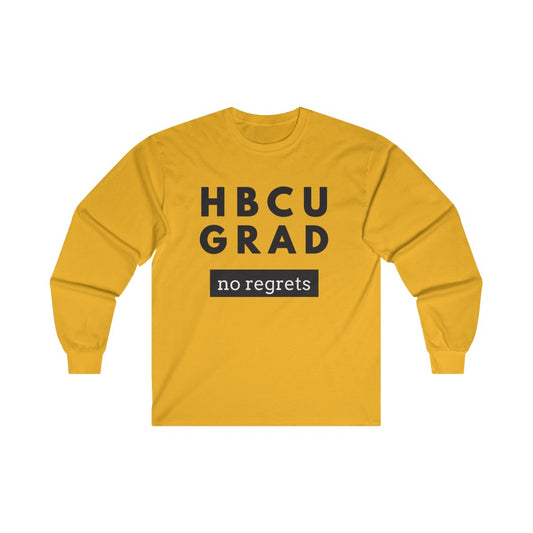 Men's Long Sleeve Tee | Black & Gold