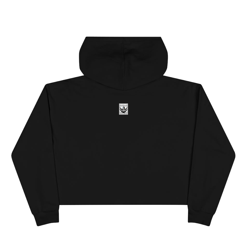 HBCU GRAD 'No Regrets' Crop Hoodie | Pink & Green