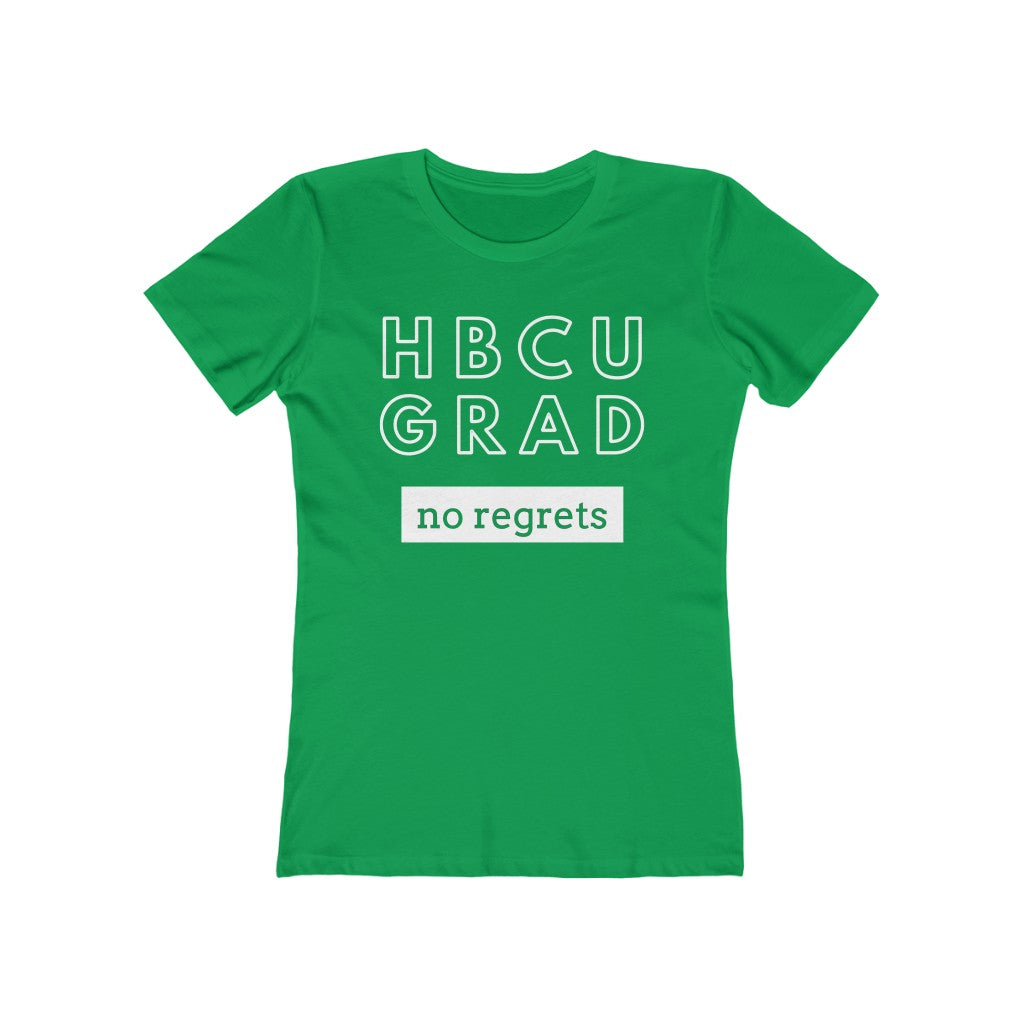 HBCU GRAD 'no regrets' | Ladies' The Boyfriend Tee
