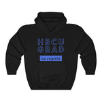 Load image into Gallery viewer, HBCU GRAD &#39;no regrets&#39;  Unisex Hoodie | Royal Blue
