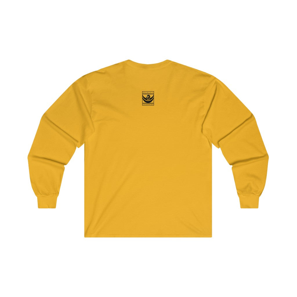 Men's Long Sleeve Tee | Black & Gold