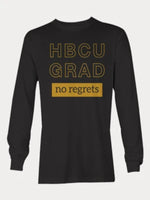 Load image into Gallery viewer, HBCU GRAD &quot;no regrets&quot; | Black and Gold
