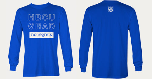 HBCU GRAD "no regrets" | Blue and White