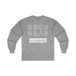 Load image into Gallery viewer, HBCU GRAD &#39;no regrets&#39;  Long Sleeve Tee
