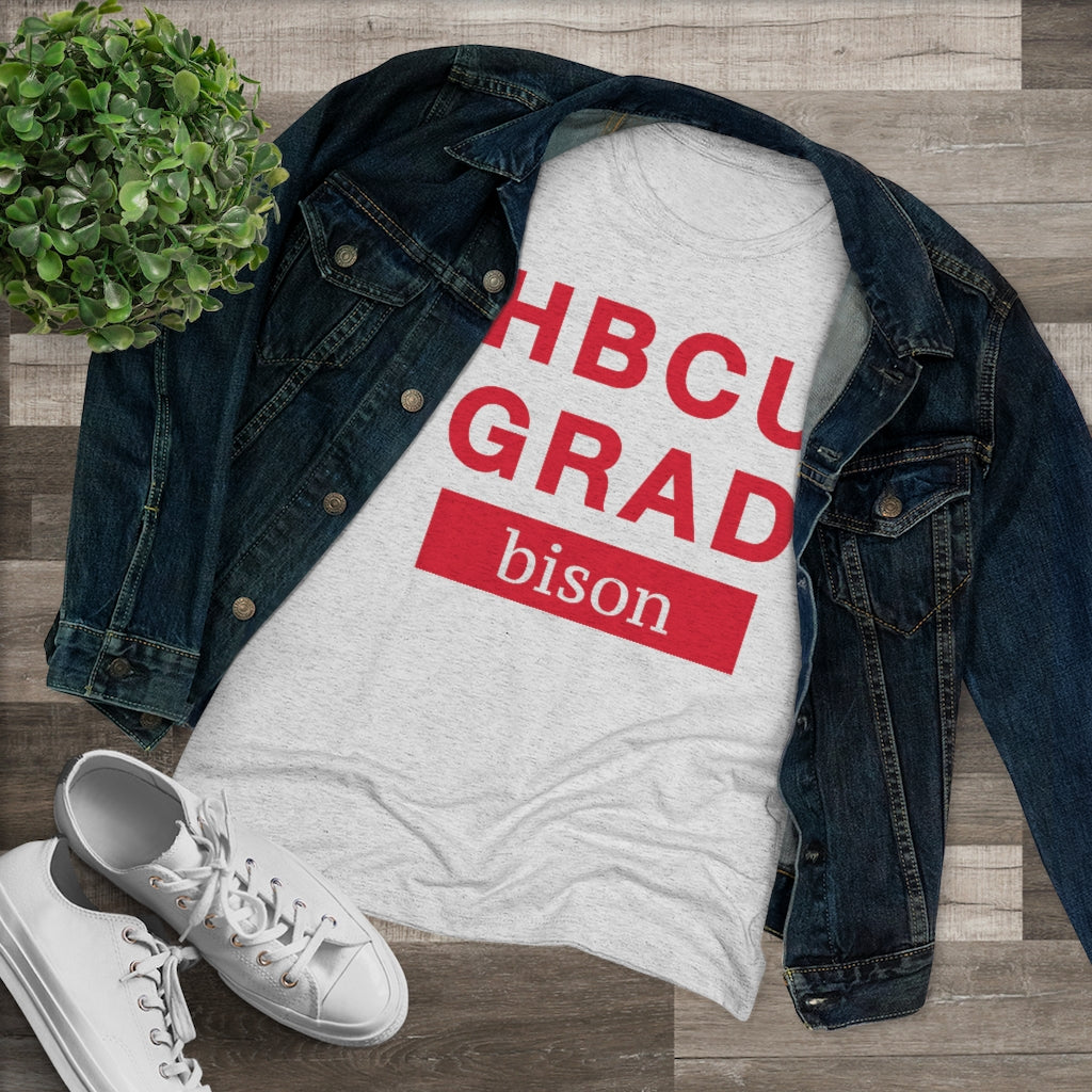 HBCU GRAD 'bison' | Women's Triblend Tee