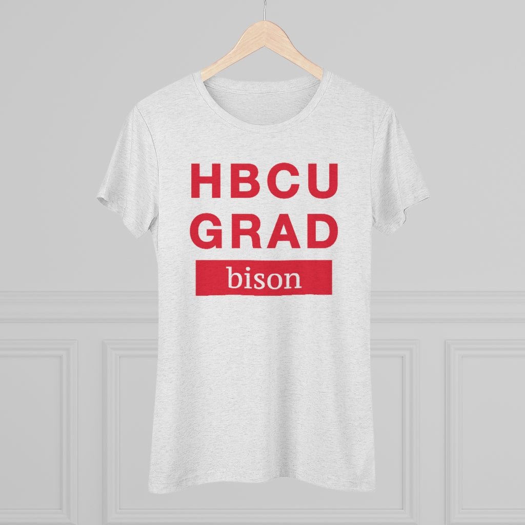 HBCU GRAD 'bison' | Women's Triblend Tee