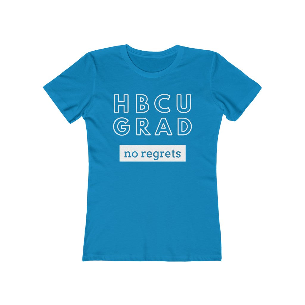 HBCU GRAD 'no regrets' | Ladies' The Boyfriend Tee