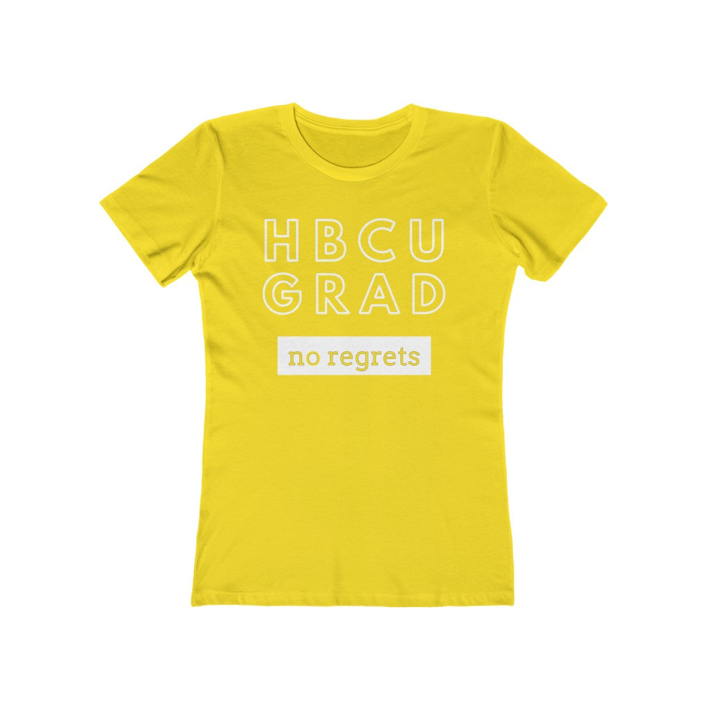 HBCU GRAD 'no regrets' | Ladies' The Boyfriend Tee
