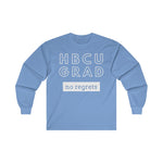 Load image into Gallery viewer, HBCU GRAD &#39;no regrets&#39;  Long Sleeve Tee
