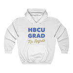 Load image into Gallery viewer, HBCU GRAD &#39;no regrets&#39; Pullover Hoodie | Royal Blue &amp; Gold
