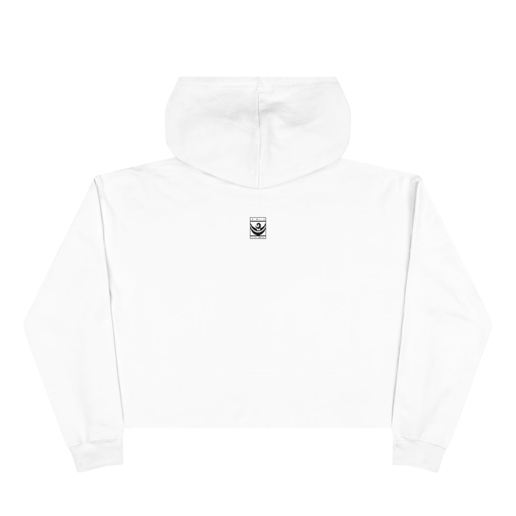 HBCU GRAD 'No Regrets' Crop Hoodie | Pink & Green
