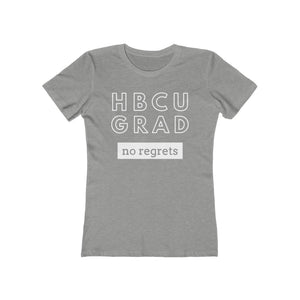 HBCU GRAD 'no regrets' | Ladies' The Boyfriend Tee