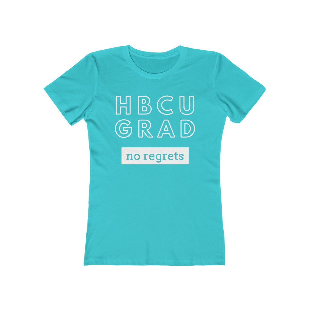 HBCU GRAD 'no regrets' | Ladies' The Boyfriend Tee