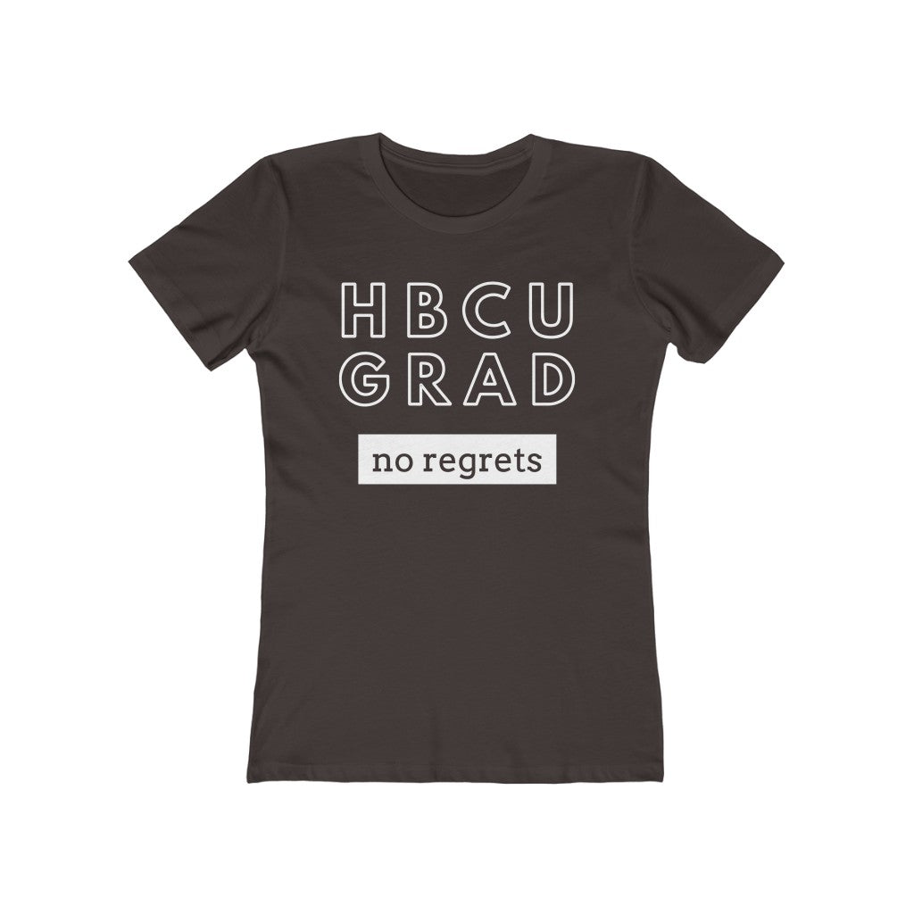 HBCU GRAD 'no regrets' | Ladies' The Boyfriend Tee