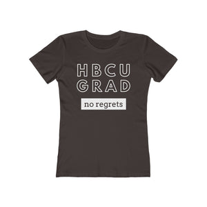 HBCU GRAD 'no regrets' | Ladies' The Boyfriend Tee